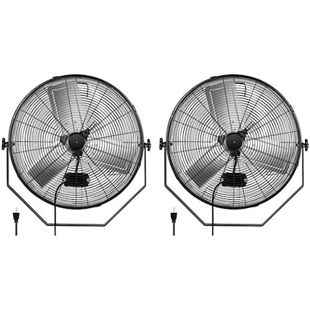 Simple Deluxe 24 inch Wall-Mount Fan, 2 pack HIFANXWALLMOUNT24X2